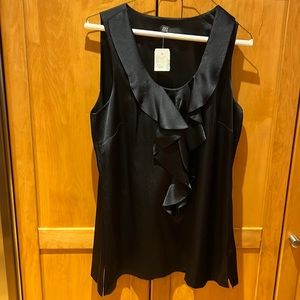 New With Tags - Saks Fifth Ave Gorgeous black size 10 sleeveless lined top.